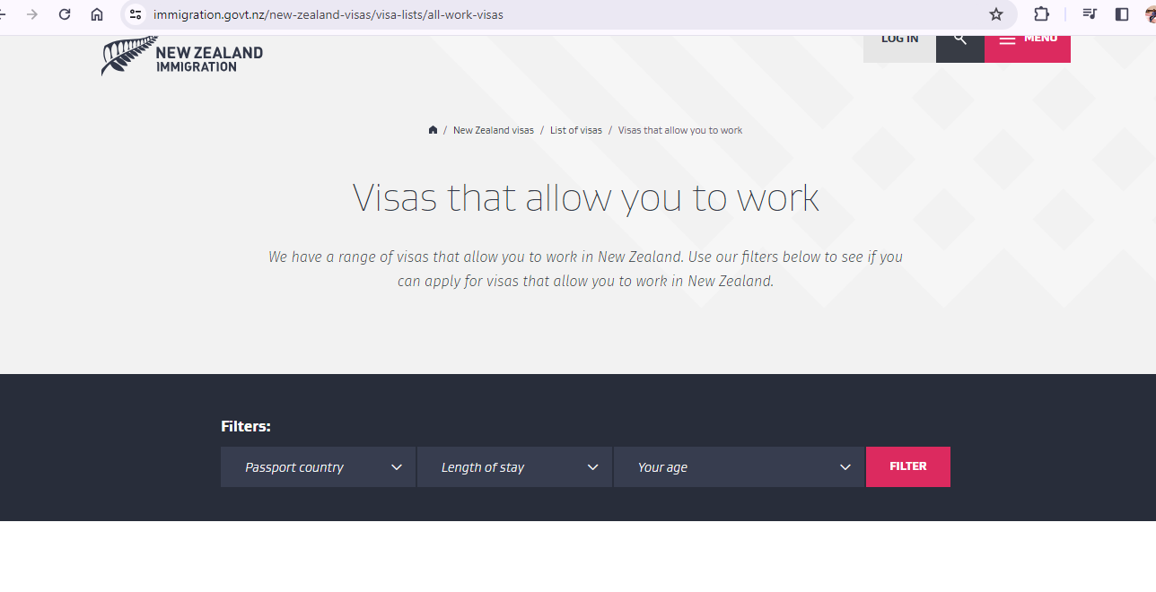  New Zealand work permit